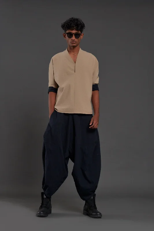 Navy Blue Baggy Pants