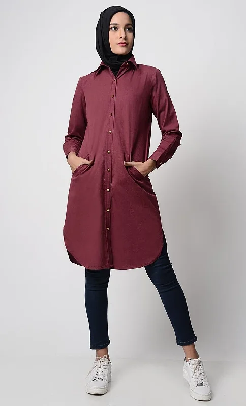 Solid Twill Regular Tunic