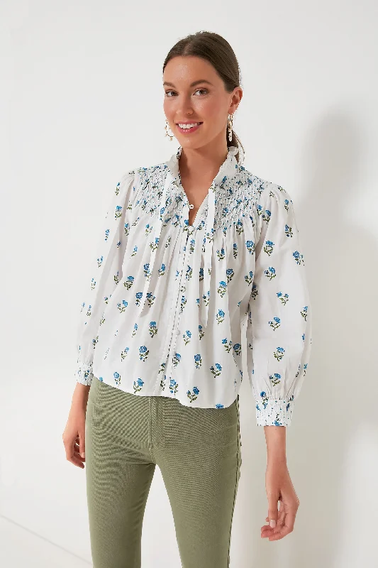 Cobalt Mini Blossom Bea Blouse