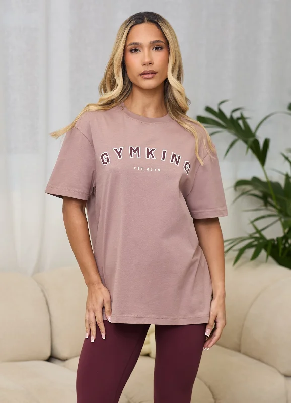 Gym King Shadow Jersey BF Tee - Fawn