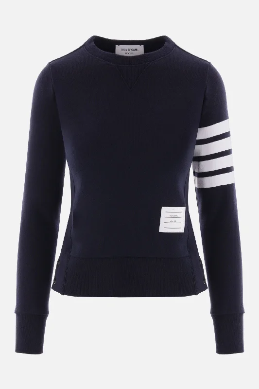 4bar detailed jersey sweatshirt