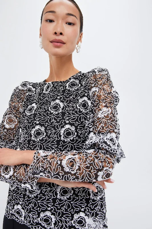 Black Lace Baldwin Blouse