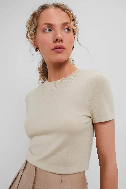 Sandstone Cashmere Silk Blend Katie Tee