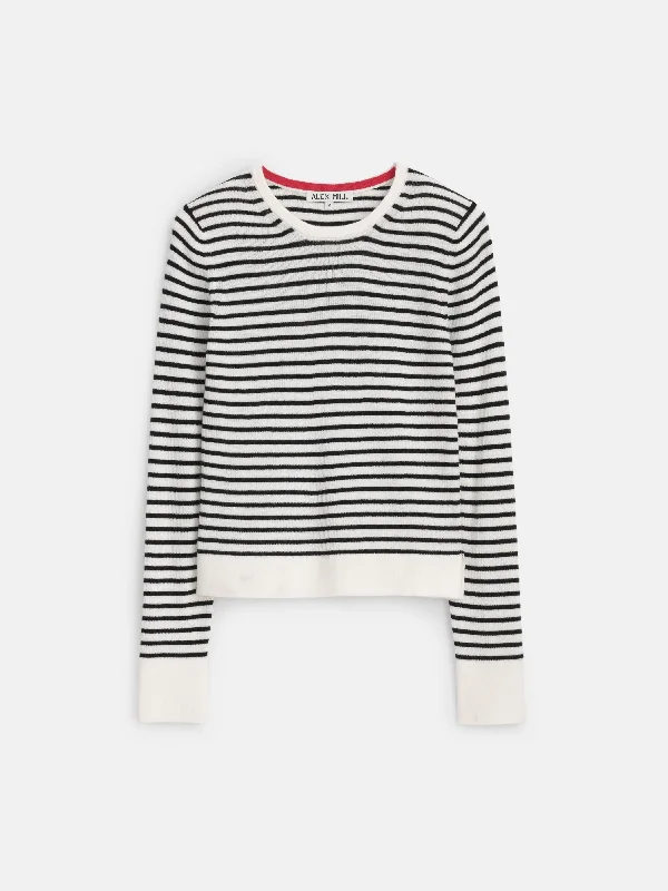 Ava Striped Sweater Tee