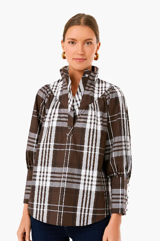 Cedar Check Corrigan Blouse