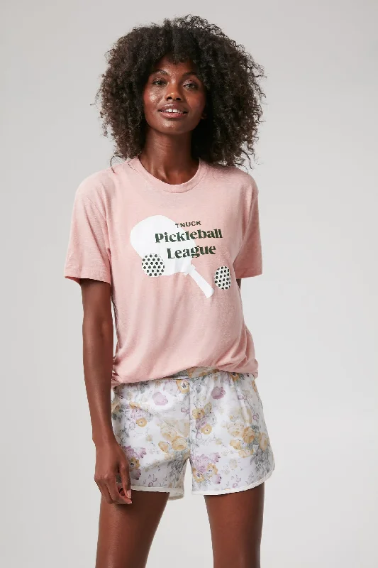 Unisex Washed Pink Pickleball SofTee