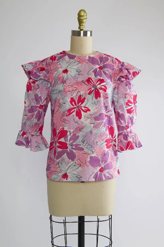 Antoinette Blouse in Vintage 1970's Floral