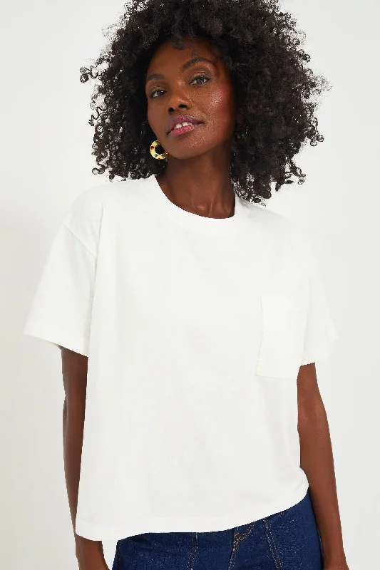 White Kelley Pocket Tee