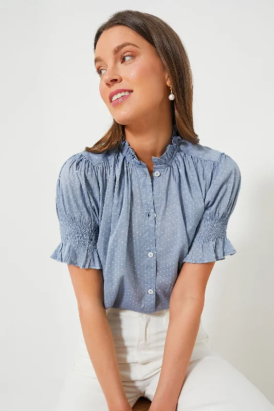 Chambray Polka Dot Marnie Top