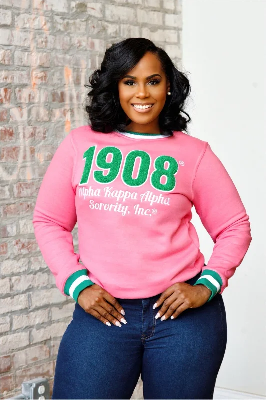 1908 Striped Chenille Sweatshirt