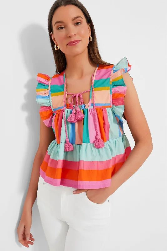 Confetti Stripe Chelsea Top