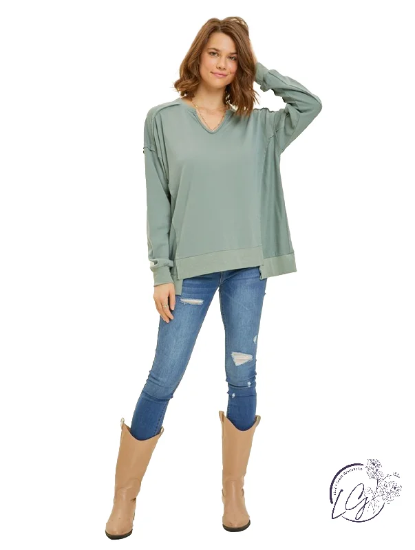 Cozy Cascade V-Neck