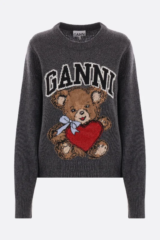 Graphic Bear wool blend sweater