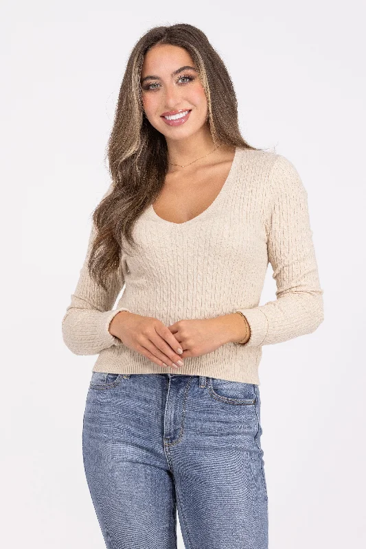 Not Just Anybody Long Sleeve Knit Top * Final Sale*