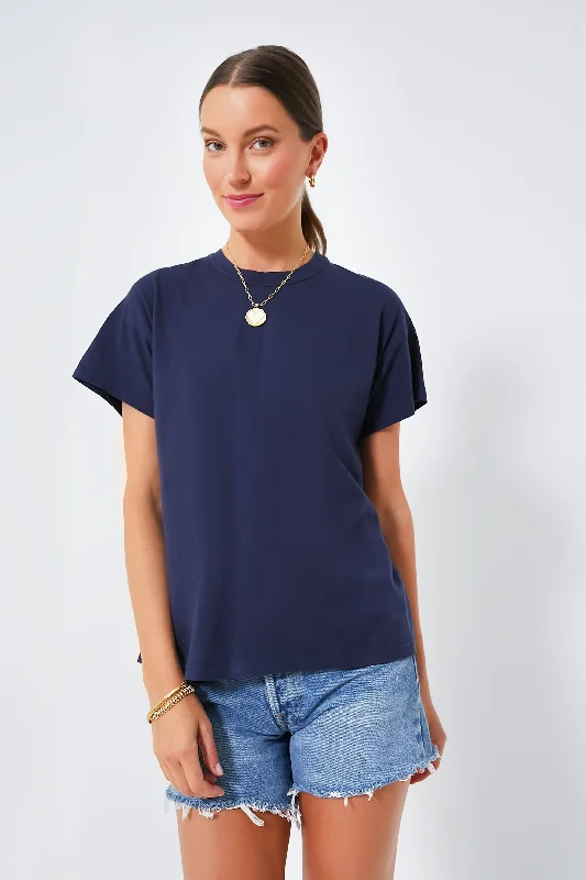 Navy Presley Boyfriend Tee