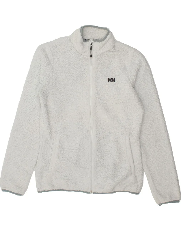 HELLY HANSEN Womens Fleece Jacket UK 12 Medium White