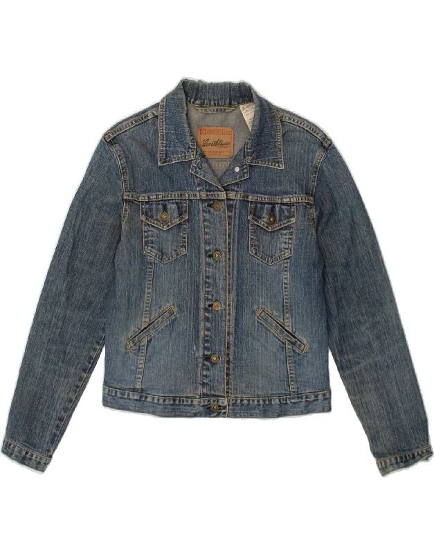 LEVI'S Womens Denim Jacket US 8/10 Medium Blue Cotton