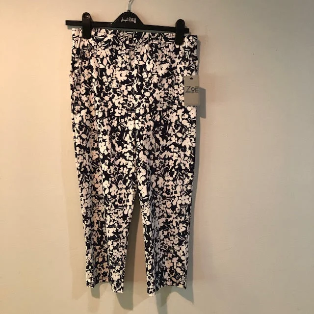 Floral printed crop pant by Zoe size S