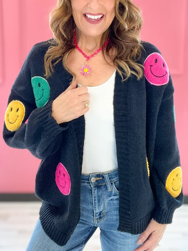 Smiley Patches Cardigan