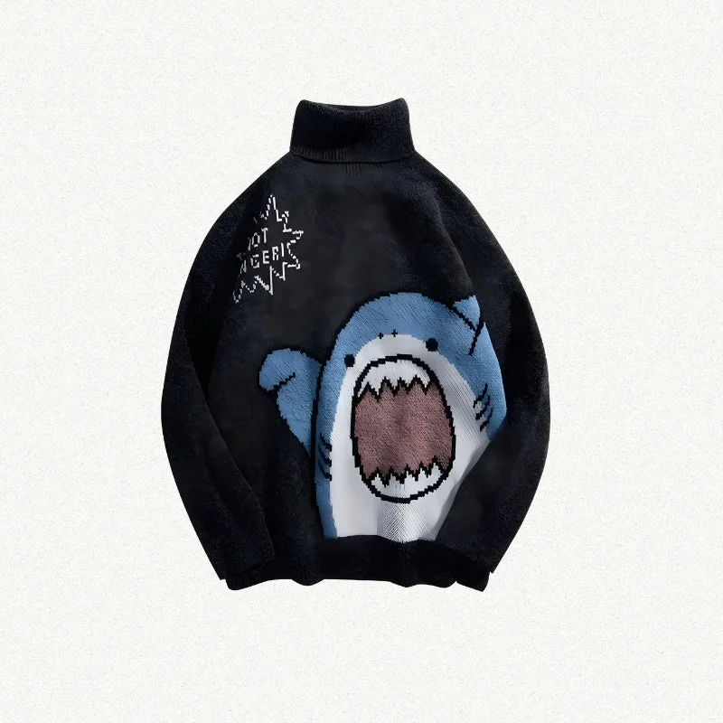 Funny Shark Knitted Sweater