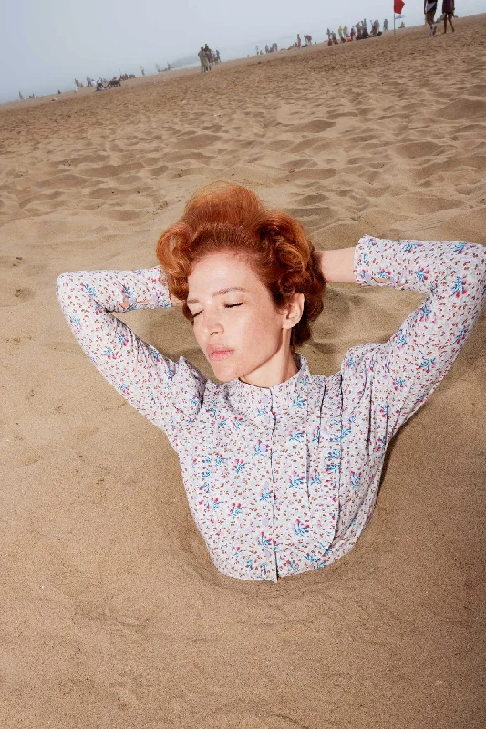 Laura Ashley x BATSHEVA Lee Blouse in Duxford Pines