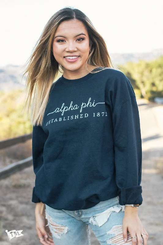 Alpha Phi Signature Crewneck