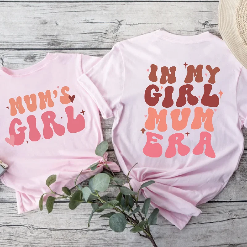 My Girl Mum Era & Mum's Girl Matching Front & Back Logo T-Shirts