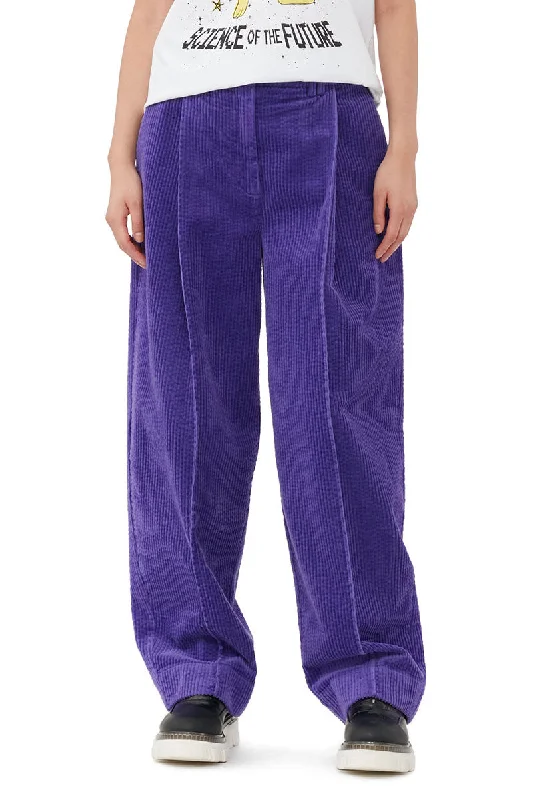 Corduroy Relaxed Pleated Pants