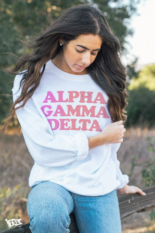 Alpha Gamma Delta Gradient Crewneck