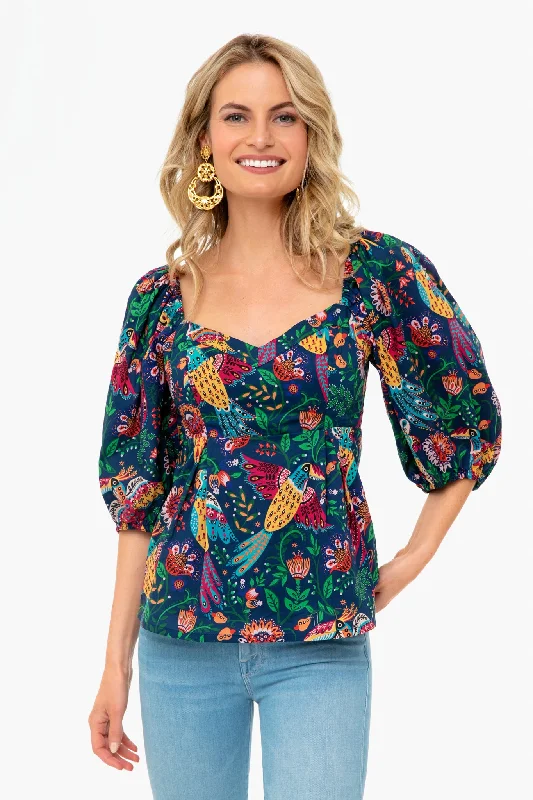 Tropical Birds Blouse