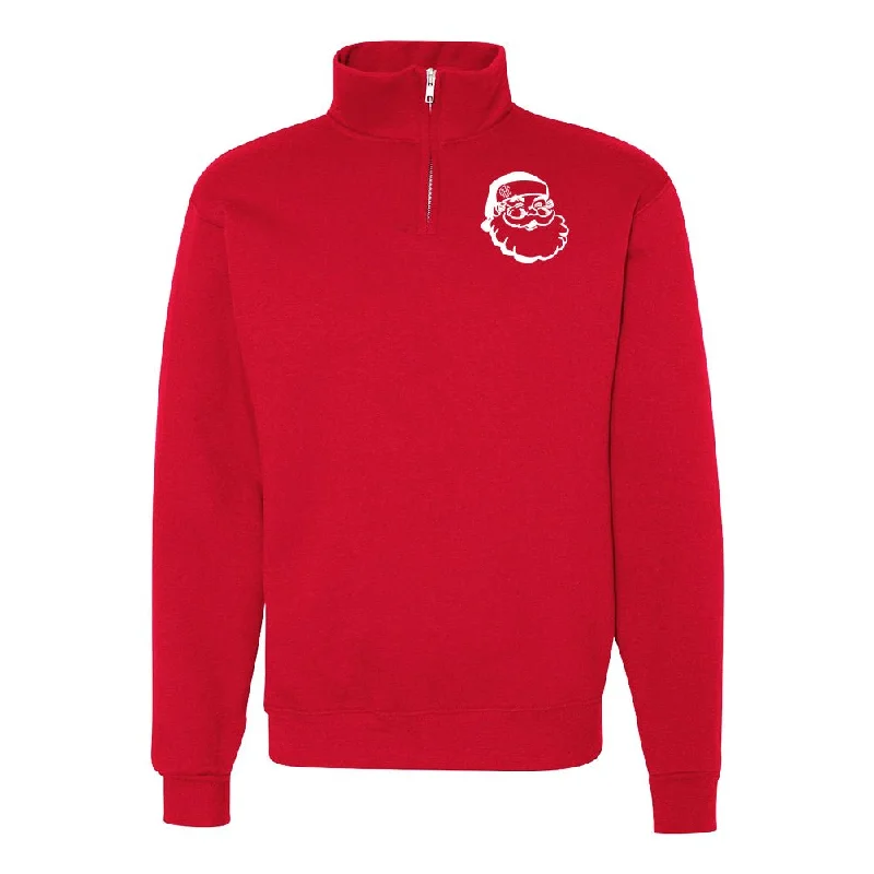 Monogrammed Santa Claus Quarter Zip Sweatshirt